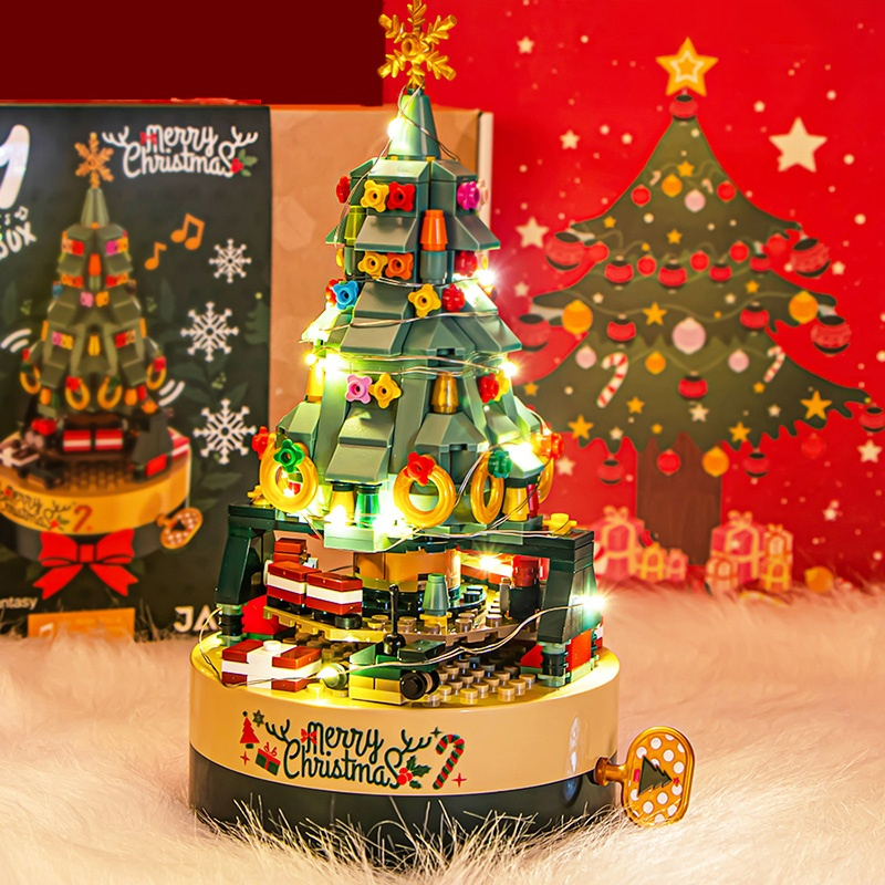 SKU-15-圣诞树音乐盒(送礼袋贺卡灯串)